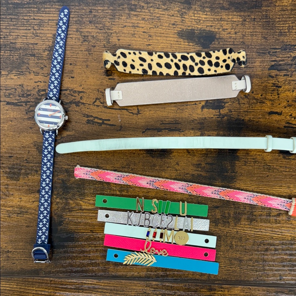 Keep Collective lot. Bands with interchangeable charms.